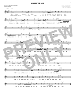 Walkin' The Dog von Rufus Thomas (Download) 