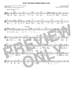 What The World Needs Now Is Love von Jackie DeShannon (Download) 