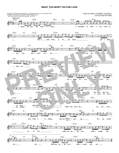 What You Won't Do For Love von Alfons Kettner (Download) 