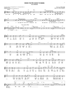 When You're Good To Mama von Fred Ebb (Download) 