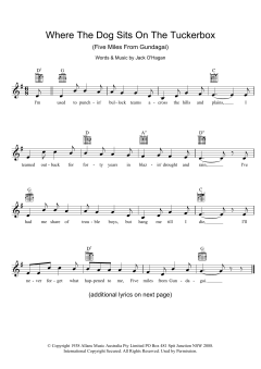 Where The Dog Sits On The Tuckerbox (Download) 