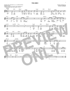 You And I von Stevie Wonder (Download) 