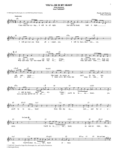 You'll Be In My Heart von Phil Collins (Download) 