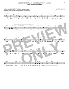 You're Never Fully Dressed Without A Smile von Martin Charnin (Download) 