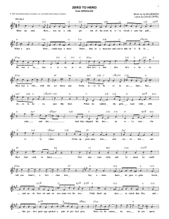 Zero To Hero von Alan Menken (Download) 
