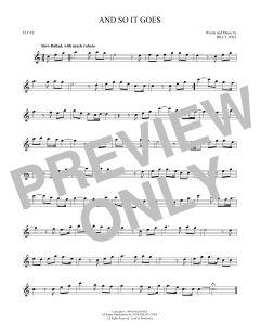 And So It Goes von Billy Joel (Download) 