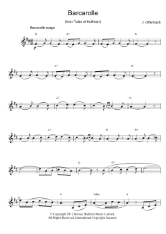 Barcarolle von Jacques Offenbach (Download) 