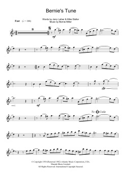 Bernie's Tune von Bernie Miller (Download) 