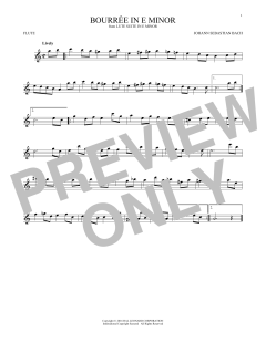 Bourree In E Minor (Download) 