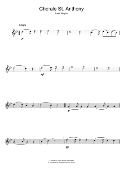Chorale St. Anthony von Joseph Haydn (Download) 