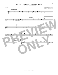 The Second Star To The Right von Sammy Cahn (Download) 
