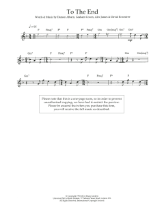To The End von Blur (Download) 