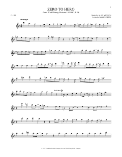 Zero To Hero von Alan Menken (Download) 