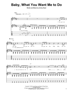 Baby, What You Want Me To Do von Jimmy Reed (Download) 