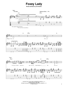 Foxey Lady von Jimi Hendrix (Download) 