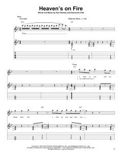 Heaven's On Fire von Kiss (Download) 