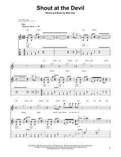 Shout At The Devil von Motley Crue (Download) 