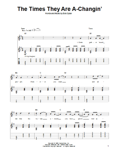 The Times They Are A-Changin' von Bob Dylan (Download) 