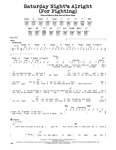 Saturday Night's Alright von Elton John (Download) 