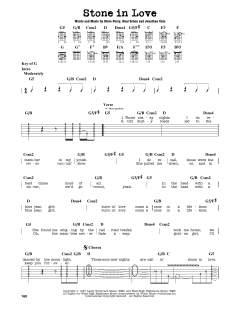 Stone In Love von Journey (Download) 