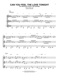 Can You Feel The Love Tonight von Elton John (Download) 