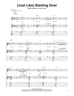 (Just Like) Starting Over von John Lennon (Download) 