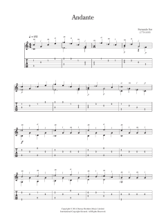 Andante von Fernando Sor (Download) 
