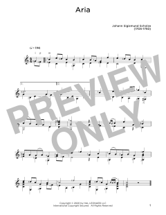 Aria von Johann Sigismund Scholze (Download) 