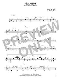 Gavotte von Robert de Visée (Download) 