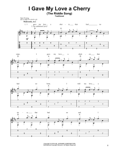 I Gave My Love A Cherry von Traditional (Download) 