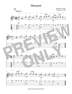 Menuett von Robert de Visee (Download) 