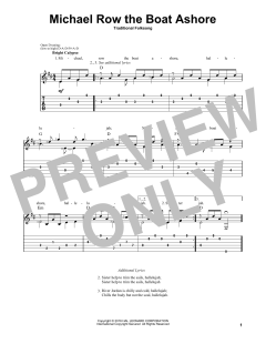 Michael Row The Boat Ashore von Traditional Folksong (Download) 