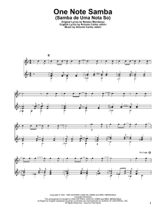 One Note Samba von Newton Mendonca (Download) 