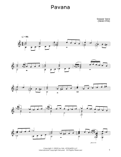 Pavana von Gaspar Sanz (Download) 