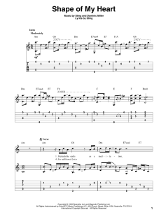 Shape Of My Heart von Sting (Download) 