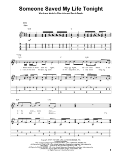Someone Saved My Life Tonight von Elton John (Download) 