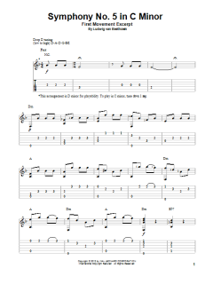 Symphony No. 5 In C Minor, First Movement Excerpt von Ludwig van Beethoven (Download) 