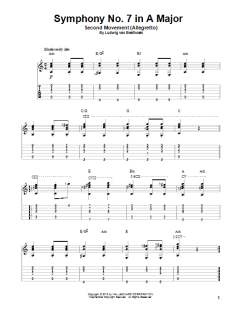Symphony No. 7 In A Major, Second Movement von Ludwig van Beethoven (Download) 