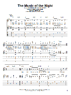 The Music Of The Night von Andrew Lloyd Webber (Download) 