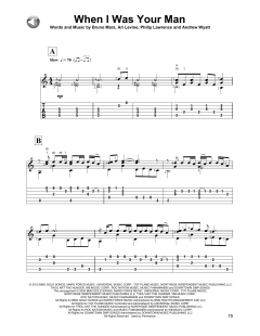 When I Was Your Man von Bruno Mars (Download) 