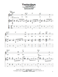 Yesterdays von Jerome Kern (Download) 