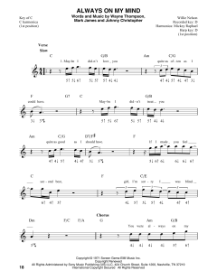 Always On My Mind von Elvis Presley (Download) 