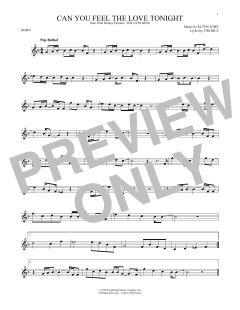 Can You Feel The Love Tonight von Elton John (Download) 