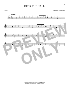 Deck The Hall von Traditional Welsh Carol (Download) 