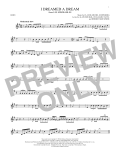 I Dreamed A Dream von Claude-Michel Schönberg (Download) 
