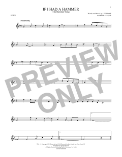 If I Had A Hammer von Peter, Paul & Mary (Download) 