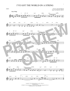 I've Got The World On A String von Dick Hyman (Download) 