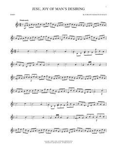 Jesu, Joy Of Man's Desiring von Johann Sebastian Bach (Download) 