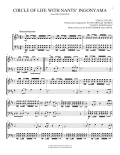 Circle Of Life von Elton John (Download) 
