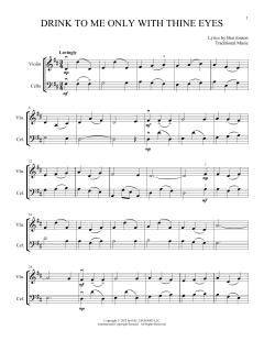 Drink To Me Only With Thine Eyes von Traditional (Download) 